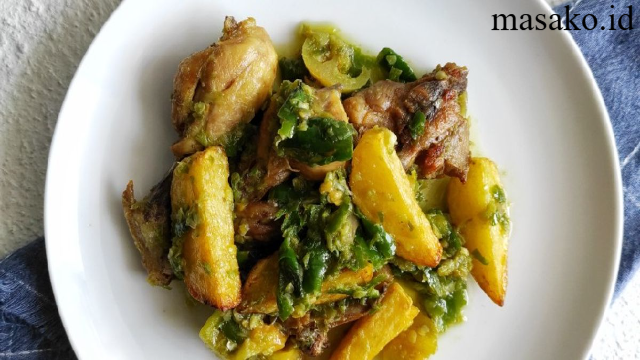 Resep Ayam Kentang Sambal Hijau yang Menggoda Selera